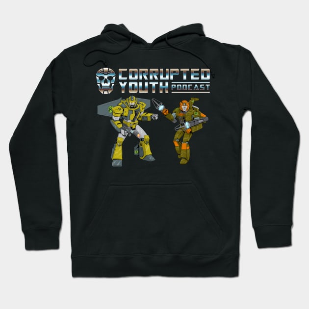 Corrupted Youth Donglebots Hoodie by Gridcurrent